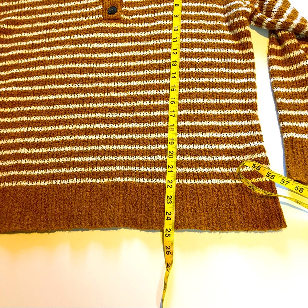 American Eagle Henley Stripped Pullover Sweater - image 8